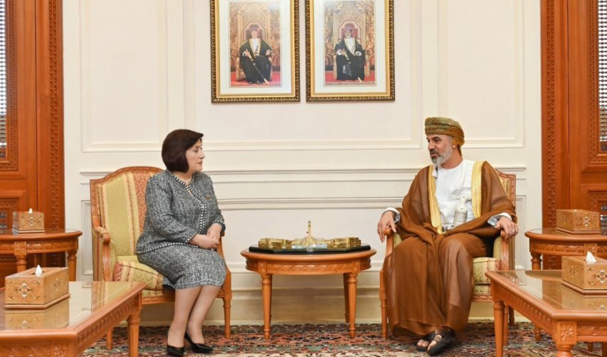 Sahibə Qafarova Oman Şura Məclisinin sədri ilə görüşüb
