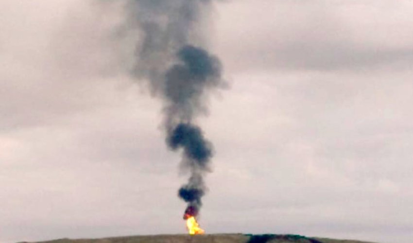 Извержение грязевого вулкана в Гаджикабуле