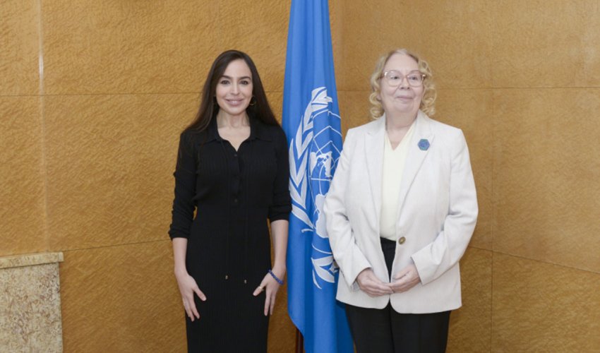 Leyla Əliyeva BMT-nin Cenevrədəki ofisinin baş direktoru ilə görüşüb