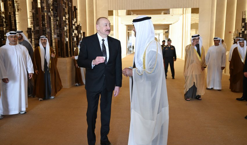 Ilham Aliyev arrives in UAE on working visit