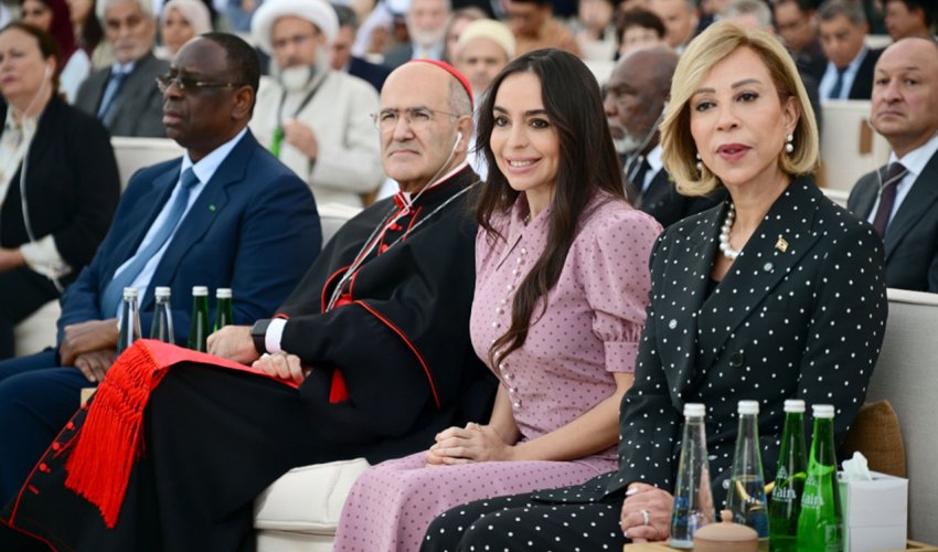 Leyla Əliyeva Əbu-Dabidə "İnsan Qardaşlığı Məclisi" tədbirində