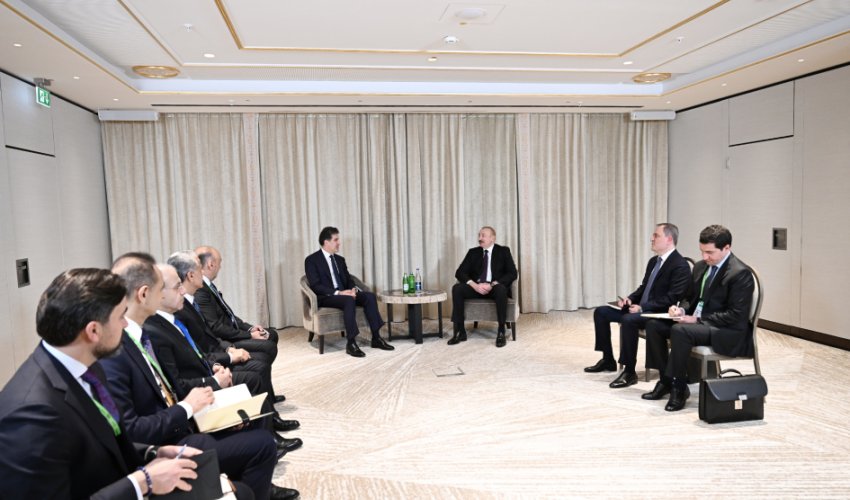 Prezident Bərzani ilə görüşüb