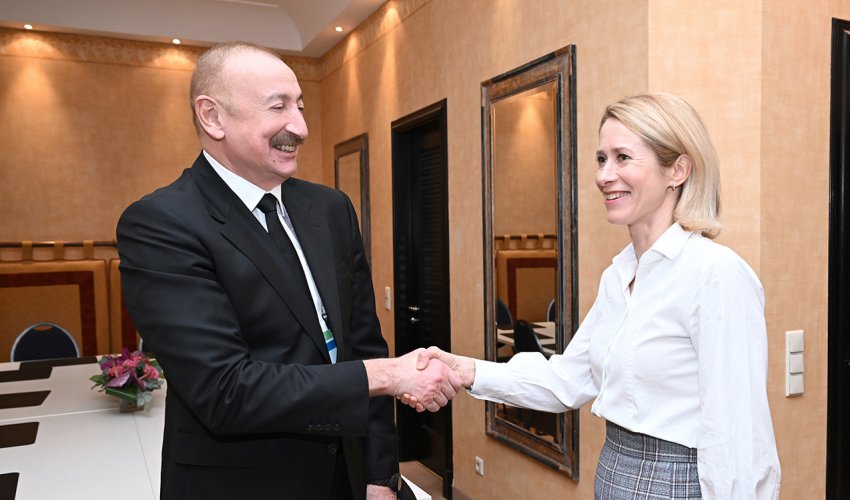 Ильхам Алиев встретился в Мюнхене с Кайей Каллас