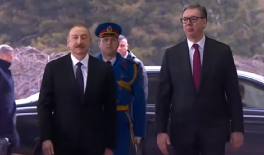 Serbiyada Azərbaycan Prezidentinin rəsmi qarşılanma mərasimi olub - Video -Yenilənib