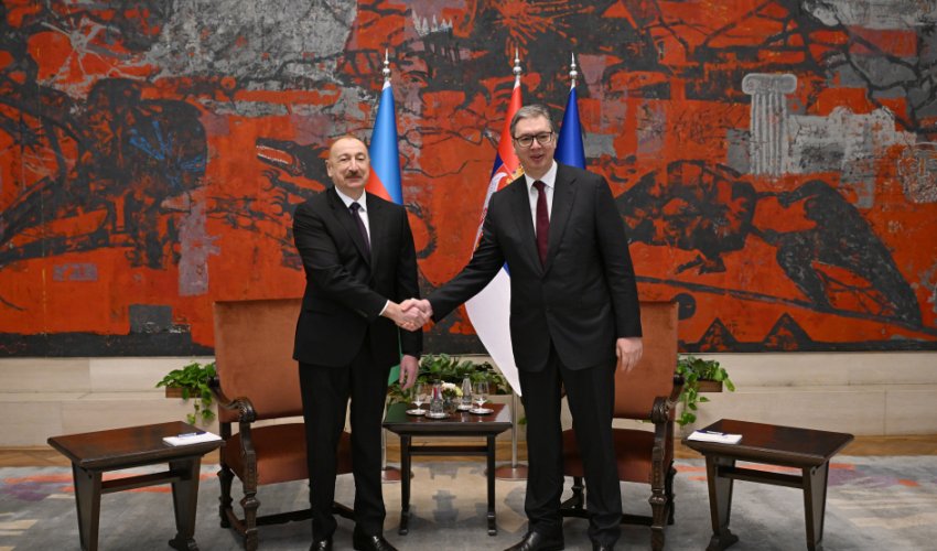 Əliyev və Vuçiç arasında təkbətək görüş başa çatıb - Yenilənib