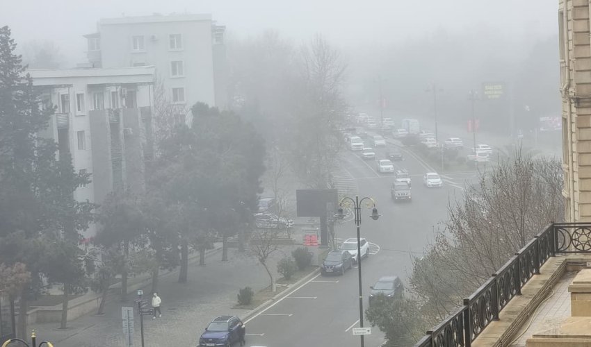 Fog reduces visibility in parts of Baku and Absheron Peninsula