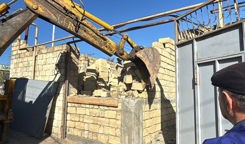 Illegal construction demolished in Baladzhary