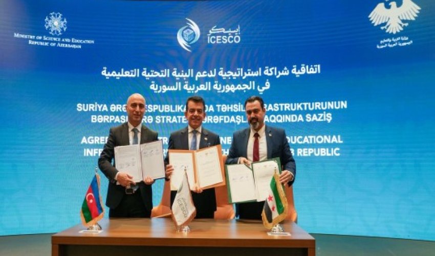 Azrbaycan Suriyada 10-a yaxın yeni məktəb tikəcək