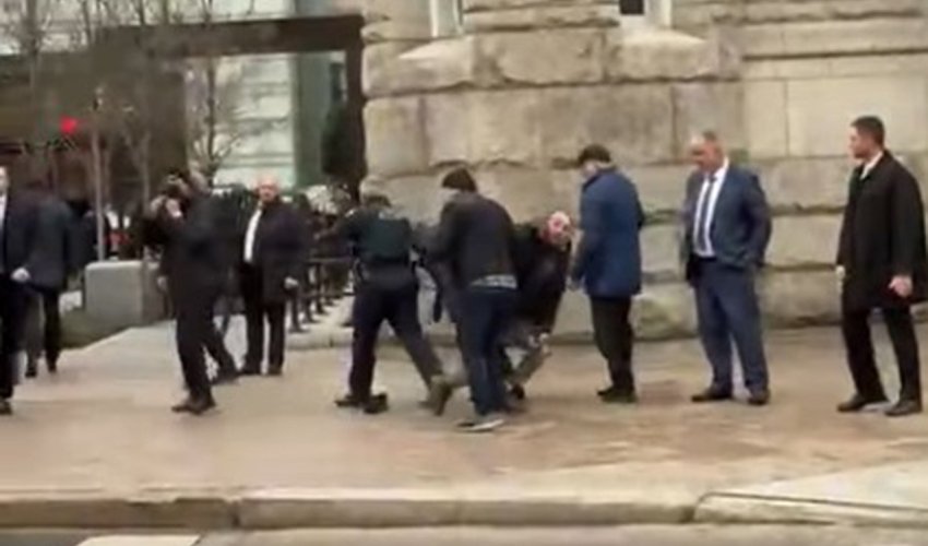 Prezidentin təhlükəsizlik xidmətinin əməkdaşları ABŞ polisi ilə birlikdə təxribatın qarşısını aldılar - Video