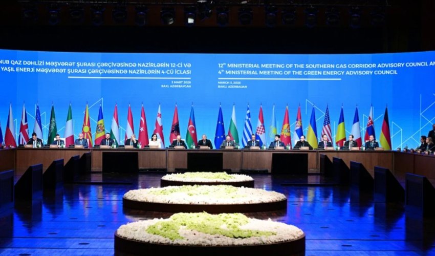 Əliyev Cənub Qaz Dəhlizi Məşvərət Şurası çərçivəsində nazirlərin 12-ci iclasında iştirak edir