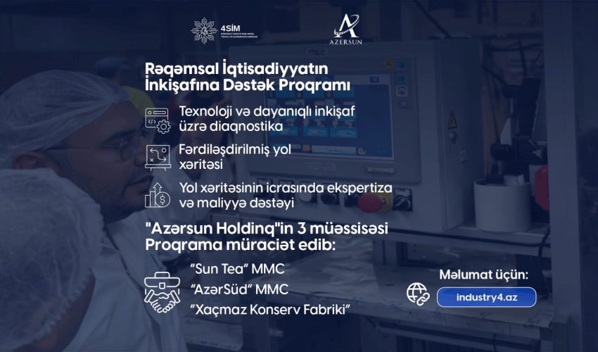 &ldquo;Azərsun Holdinq&rdquo; 4-cü Sənaye İnqilabı üzrə Dövlət Proqramına qoşulur