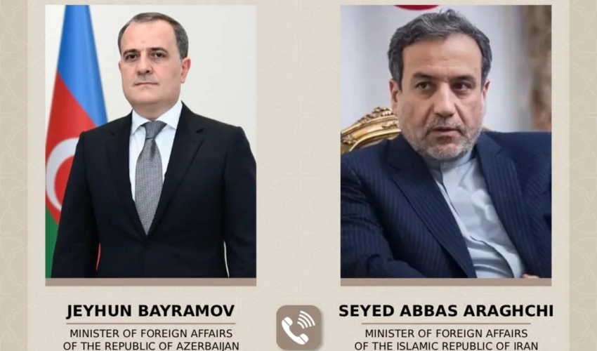 Ceyhun Bayramovla Abbas Əraqçi ikitərəfli məsələləri müzakirə ediblər