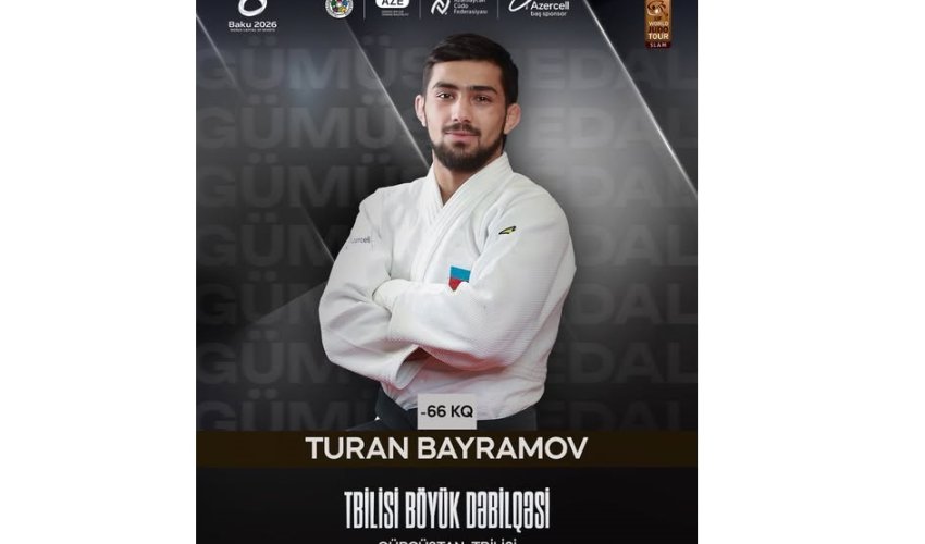 Азербайджанский дзюдоист завоевал серебряную медаль на турнире "Большого шлема"