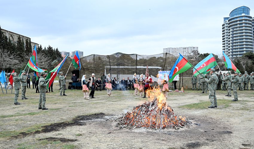 В Азербайджанской Армии торжественно отмечены праздники Новруз и Рамазан