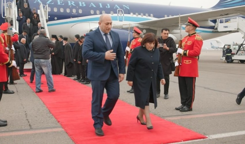 <b>Sahibə Qafarovanın başçılıq etdiyi nümayəndə heyəti Tbilisiyə gedib</b>