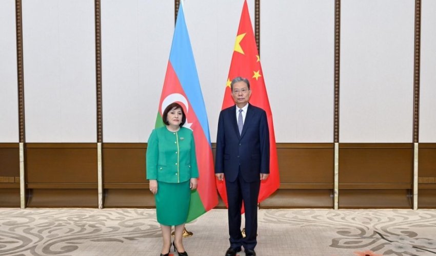 Сахиба Гафарова встретилась с председателем Постоянного Комитета Всекитайского Собрания Народных Представителей