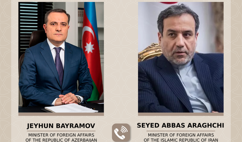 Ceyhun Bayramov iranlı həmkarı ilə telefon danışığı aparıb