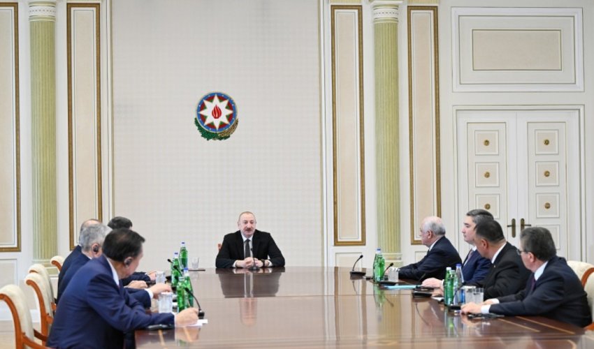 Ильхам Алиев принял участников встречи глав правительств государств-членов ОТГ