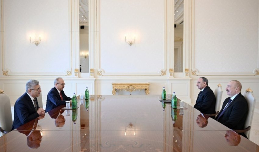 President of Azerbaijan Ilham Aliyev receives Ministers of Foreign Affairs and Transport of Kazakhstan