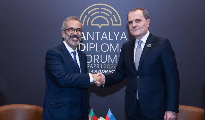 Ceyhun Bayramov Antalyada Portuqaliya XİN rəhbəri ilə görüşüb