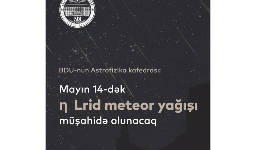 Meteor yağışı müşahidə olunacaq