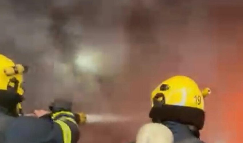 Firefighting efforts continue after major warehouse blaze in Lokbatan