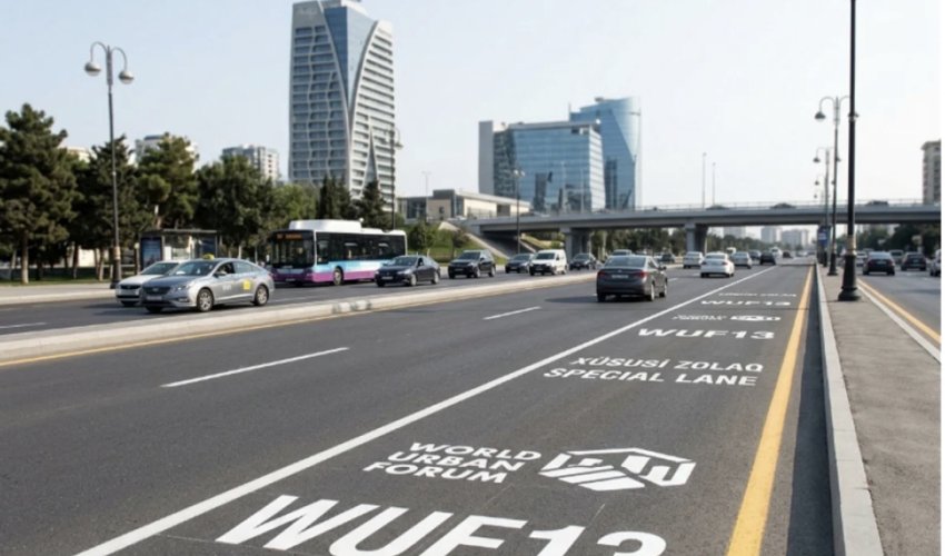 Drivers entering WUF13 special lanes in Baku to face fines