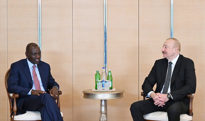 Prezident keniyalı həmkarını qəbul edib