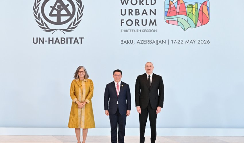 Əliyev Ümumdünya Şəhərsalma Forumunun 13-cü sessiyasının açılış mərasimində iştirak edir