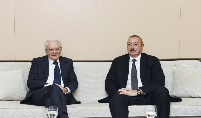 
Президент Италии поздравил лидера Азербайджана