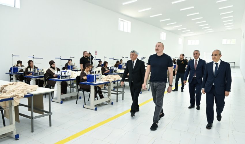 Xocalıda "Qarabağ Tekstil Evi" MMC istifadəyə verilib - <span style=
