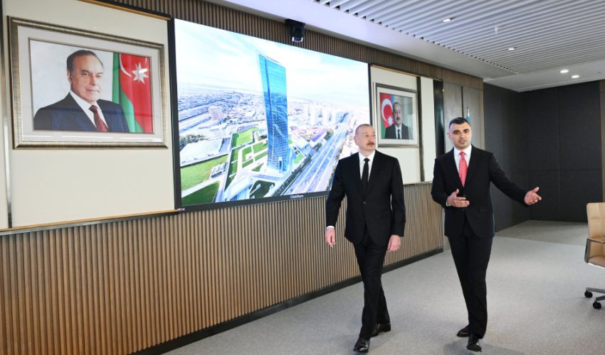 President Ilham Aliyev attended opening of new building of Central Bank