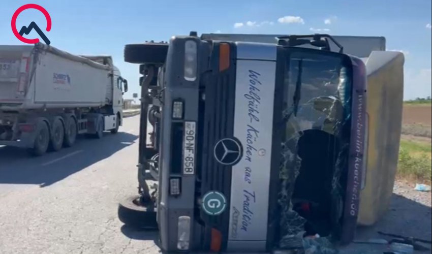 Kürdəmirdə yol qəzası baş verib,xəsarət alanlar var