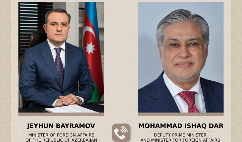 Ceyhun Bayramov ilə İshaq Dar arasında telefon danışığı olub
