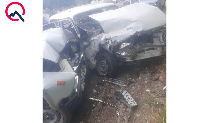 Ağdamda maşınlar toqquşub, 4 nəfər xəsarət alıb