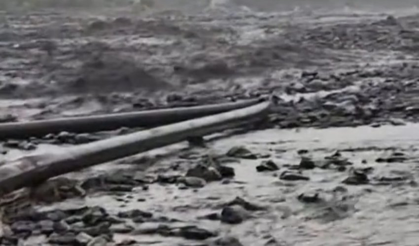 Zaqatalada sel içməli su təchizatını dayandırıb, əhaliyə su maşınları ilə su verilir- VİDEO
