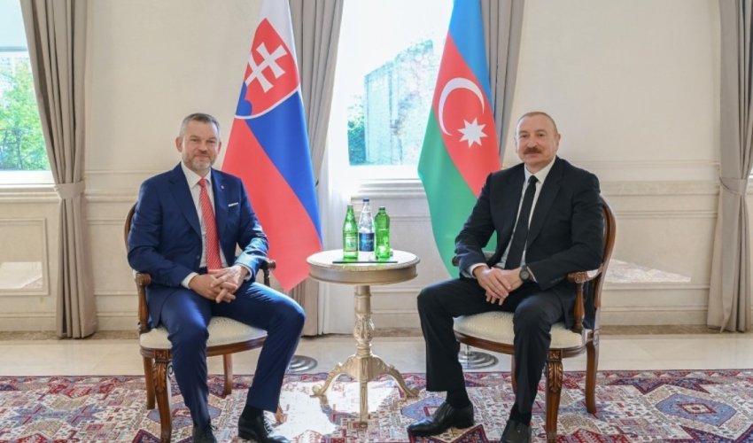 President Ilham Aliyev held one-on-one meeting with President of Slovakia in Shusha