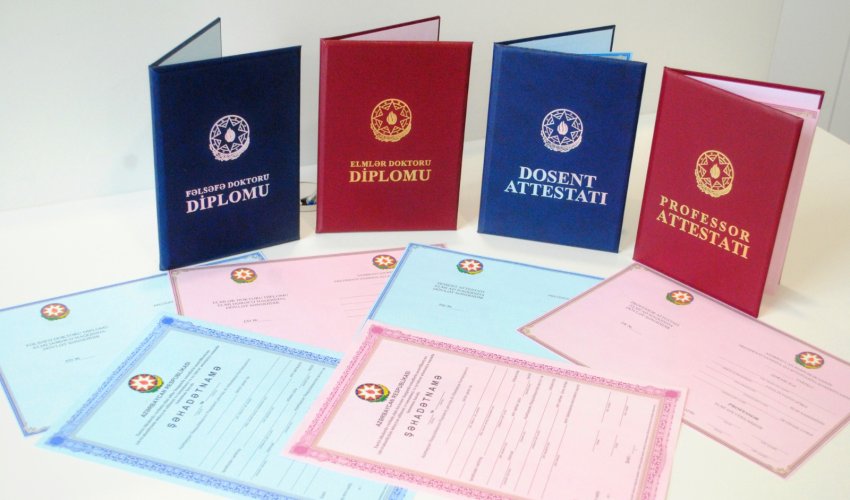 Azərbaycanda altı ayda 15 nəfərə professor, 122 nəfərə dosent elmi adı verilib
