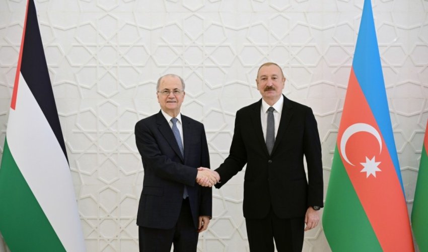 İlham Əliyev Fələstinin Baş nazirini qəbul edib