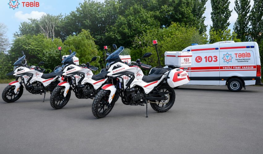 TƏBİB Bakıda motosikletlə təcili tibbi yardım xidmətinə başlayıb