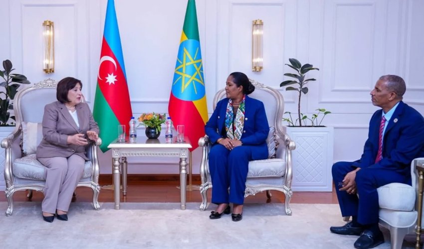 Sahibə Qafarova Efiopiyaya gedib