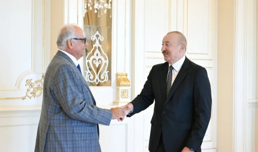 Azerbaijan&rsquo;s Aliyev receives United World Wrestling president
