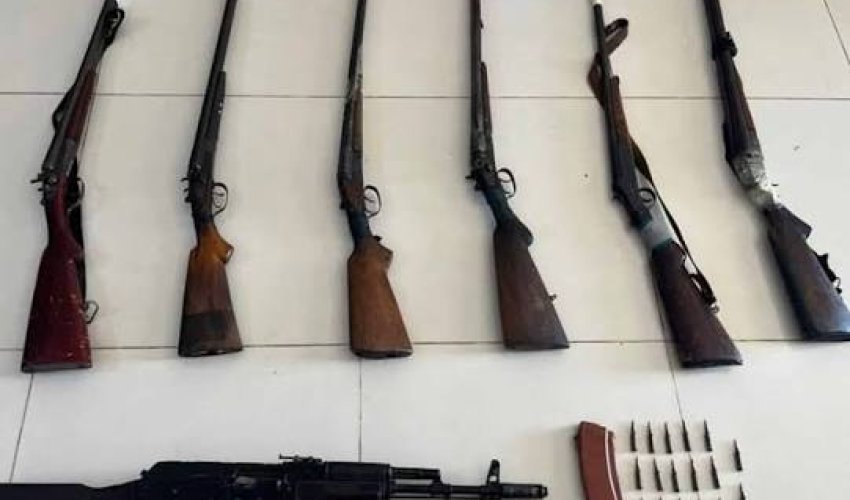 DİN: iki gündə 4 avtomat və 3 tüfəng aşkarlanaraq götürülüb