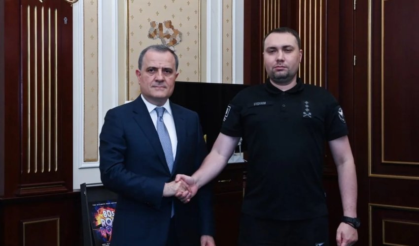 Ceyhun Bayramov Ukrayna hərbi kəşfiyyatının rəhbəri Kirill Budanovla görüşüb