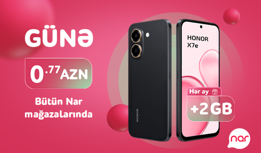 A SMARTPHONE FROM NAR FOR JUST AZN 0.77 A DAY!