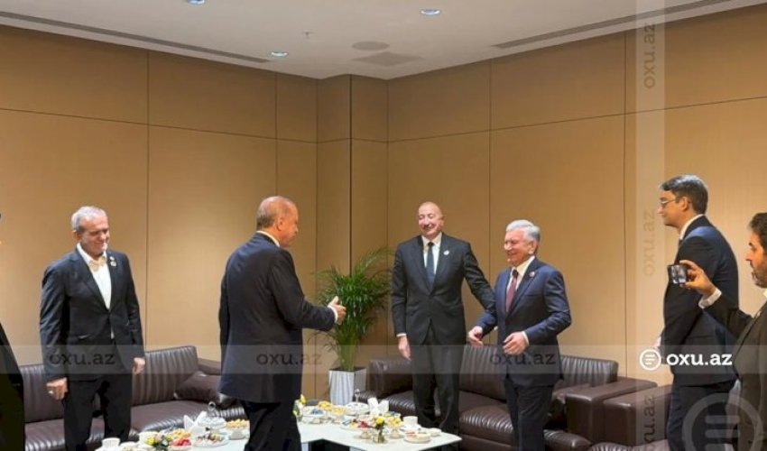 Azərbaycan, Türkiyə, Özbəkistan və İran prezidentləri Bişkekdə bir araya gəliblər