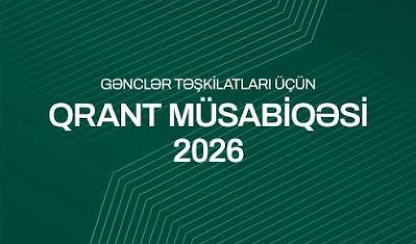 Gənclər təşkilatları üçün 100 min manatadək birgə qrant müsabiqəsi elan edilib