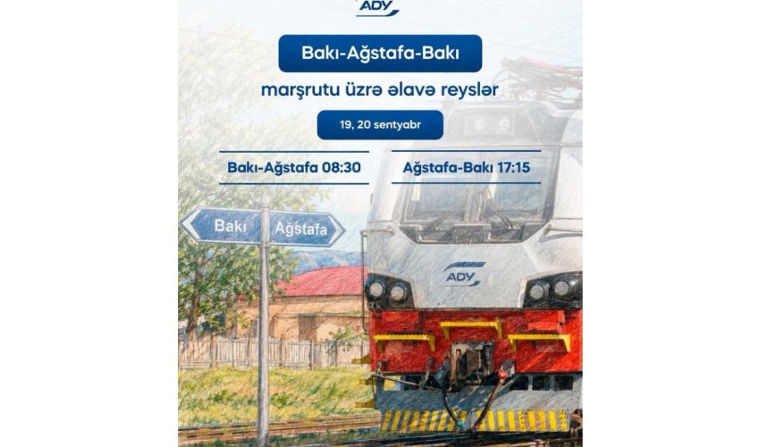 
Bakı-Ağstafa-Bakı marşrutu üzrə əlavə reyslər təşkil ediləcək