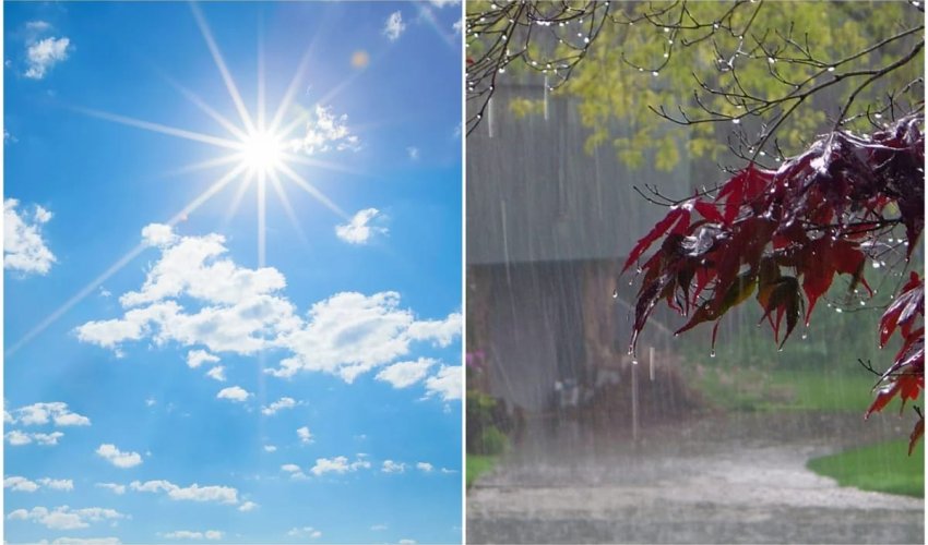 Sabah Bakıda 29&deg; isti olacaq, rayonlarda leysan yağacaq