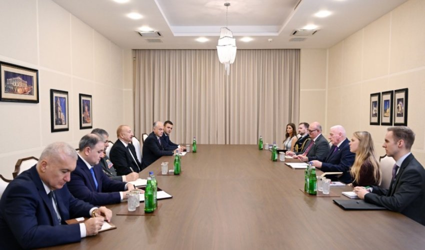 
Prezident Birləşmiş Krallığın müdafiə üzrə dövlət nazirini qəbul edib